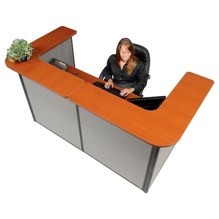 Interion By Global Industrial 44 in D X 44 in H, 88 in W X Gray 249008CG